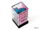 Gemini Gel Green-Pink/blue Luminary Polyhedral 7-Dice Set-3