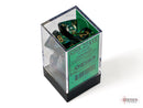 Scarab Jade/gold Polyhedral 7-Dice Set-3