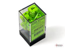 Vortex Bright Green/black Polyhedral 7-Dice Set-3