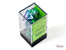 Festive Waterlily/white Polyhedral 7-Dice Set-3