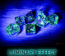 Nebula Oceanic/gold Luminary Polyhedral 7-Dice Set-4