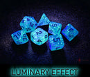 Borealis Light Green/gold Luminary Polyhedral 7-Dice Set-4