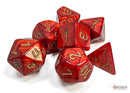 Scarab Scarlet/gold Polyhedral 7-Dice Set-2