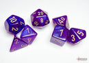 Borealis Royal Purple/gold Luminary Polyhedral 7-Dice Set-2