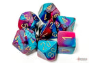 Gemini Purple-Teal/gold Polyhedral 7-Dice Set-2