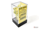 Opaque Pastel Yellow/black Polyhedral 7-Dice Set-3