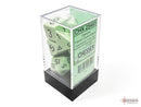 Opaque Pastel Green/black Polyhedral 7-Dice Set-3
