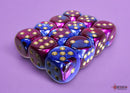 Gemini Blue-Purple/gold 16mm d6 Dice Block (12 dice)-1