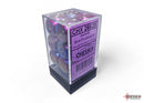 Gemini Blue-Purple/gold 16mm d6 Dice Block (12 dice)-3