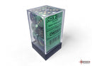 Gemini Black-Green/gold 16mm d6 Dice Block (12 dice)-3