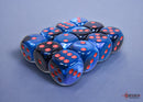 Gemini Black-Starlight/red 16mm d6 Dice Block (12 dice)-1
