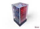 Gemini Black-Starlight/red 16mm d6 Dice Block (12 dice)-3