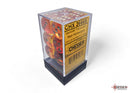 Gemini Translucent Red-Yellow/gold 16mm d6 Dice Block (12 dice)-3