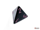 Opaque Black/pink Polyhedral 7-Dice Set-4