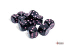 Opaque Black/pink 16mm d6 Dice Block (12 dice)-2