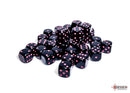 Opaque Black/pink 12mm d6 Dice Block (36 dice)-2