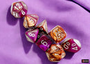 Gemini Copper-Purple/white Polyhedral 7-Dice Set (with bonus die)-5