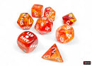 Nebula Molten/white Luminary™ Polyhedral 7-Dice Set (with bonus die)-2