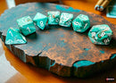 Marble Mega-hedral Oxi-Copper/white 7-Die Set-1