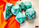 Marble Mega-hedral Oxi-Copper/white 7-Die Set-3