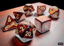 Chessex - Scarab Mega-hedral Blue Blood/gold 7-Die Set-4