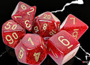 Glitter Mega-hedral Ruby/gold 7-Die Set-3