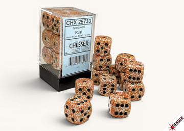 Speckled Rust 16mm d6 Dice Block (12 dice) - 0
