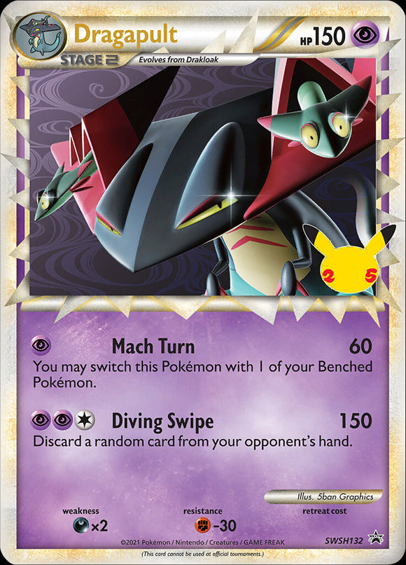 Dragapult (SWSH132) (Tarjeta gigante) [Sword &amp; Shield: Black Star Promos] 