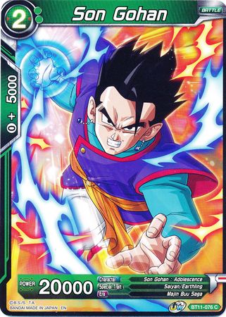 Son Gohan (Verde) (BT11-076) [Línea de sangre Vermilion] 