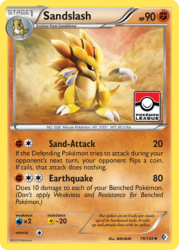 Sandslash (79/149) [Blanco y negro: fronteras cruzadas] 