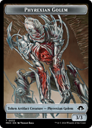 Phyrexian Golem // Energy Reserve Double-Sided Token [Modern Horizons 3 Tokens]-1