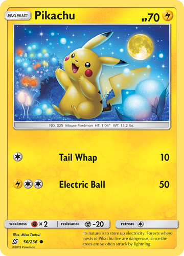 Pikachu (56/236) [Sol y Luna: Mentes Unificadas] 