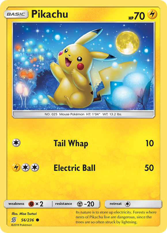Pikachu (56/236) [Sol y Luna: Mentes Unificadas] 