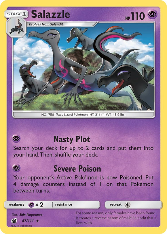 Salazzle (47/111) (Exclusivo del mazo temático) [Sun &amp; Moon: Crimson Invasion] 