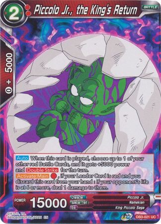 Piccolo Jr., el regreso del rey (DB3-021) [Fuerza gigante] 