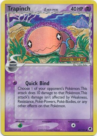 Trapinch (69/101) (Especie Delta) (Estampada) [EX: Dragon Frontiers] 