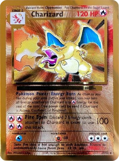 Charizard (4/102) (Tarjeta metálica Celebraciones) [Celebraciones: 25.º aniversario] 