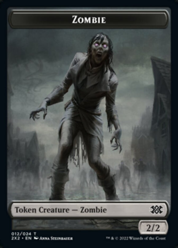 Ficha de doble cara de Zombie/Ángel [Fichas Double Masters 2022] 