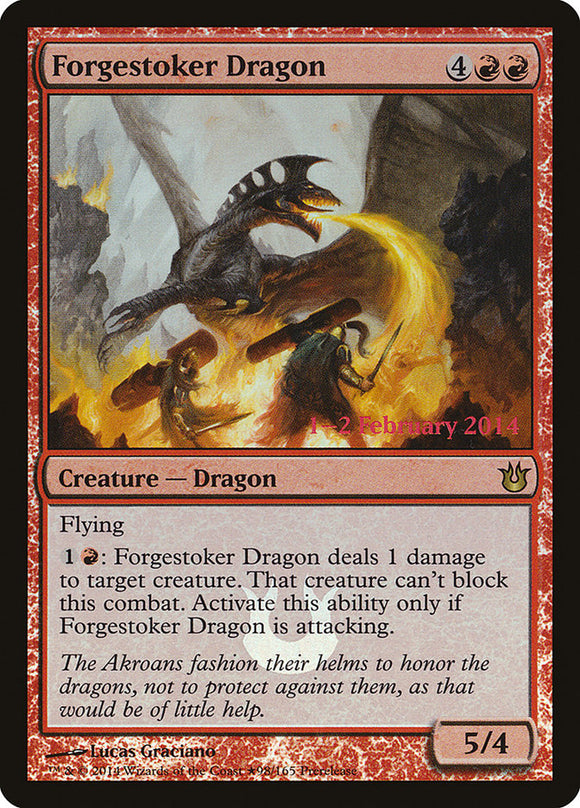Dragón Forgestoker [Promociones de prelanzamiento de Born of the Gods] 