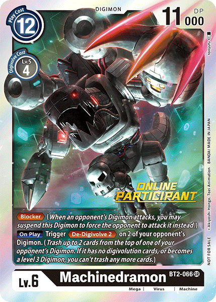 Machinedramon [BT2-066] (Participante en línea) [Lanzamiento de promociones especiales de Booster Ver.1.0] 