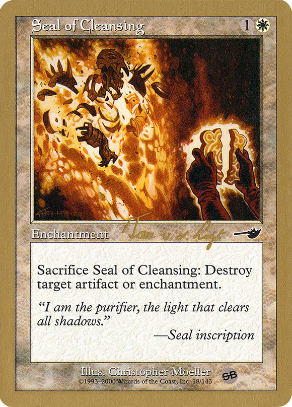 Sello de limpieza (Tom van de Logt) (SB) [World Championship Decks 2000] 