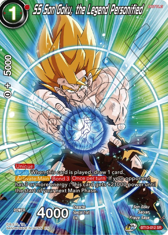 SS Son Goku, la leyenda personificada (BT13-012) [Selección de tema: Historia de Son Goku] 