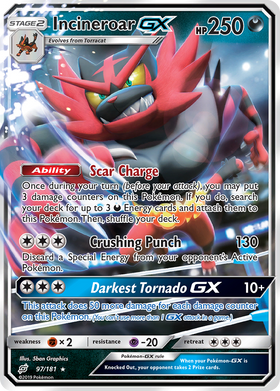 Incineroar GX (97/181) [Sol y Luna: Formen equipo] 