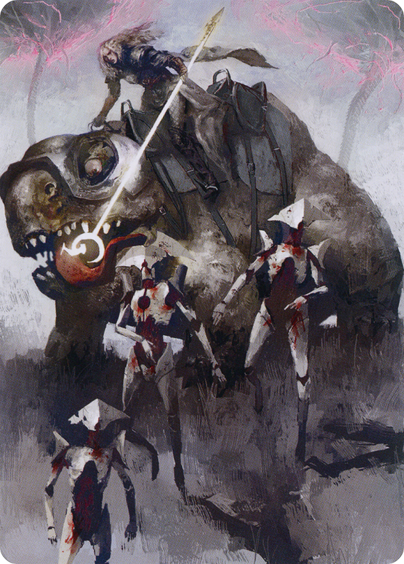Tarjeta de arte de Thalia y el monstruo Gitrog [Serie de arte March of the Machine] 