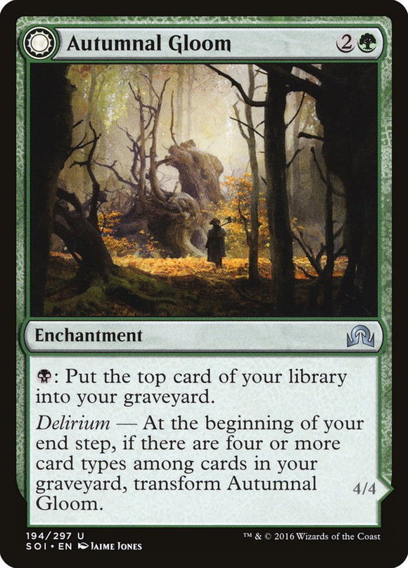 Oscuridad otoñal // El anciano del equinoccio [Sombras sobre Innistrad] 