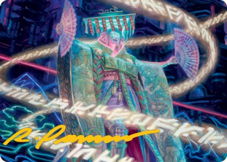 Tarjeta de arte de Satsuki, la tradición viviente (firma estampada en oro) [Serie de arte Kamigawa: Neon Dynasty] 