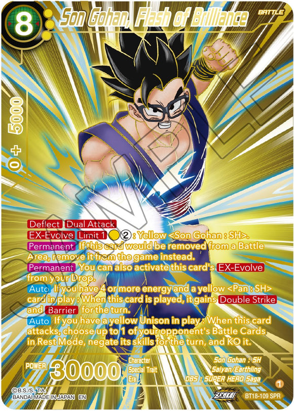 Son Gohan, destello de brillantez (SPR) (BT18-113) [El amanecer de las Z-Leyendas] 