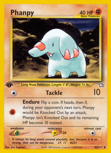 Phanpy (43/111) [Neo Genesis 1.ª edición] 
