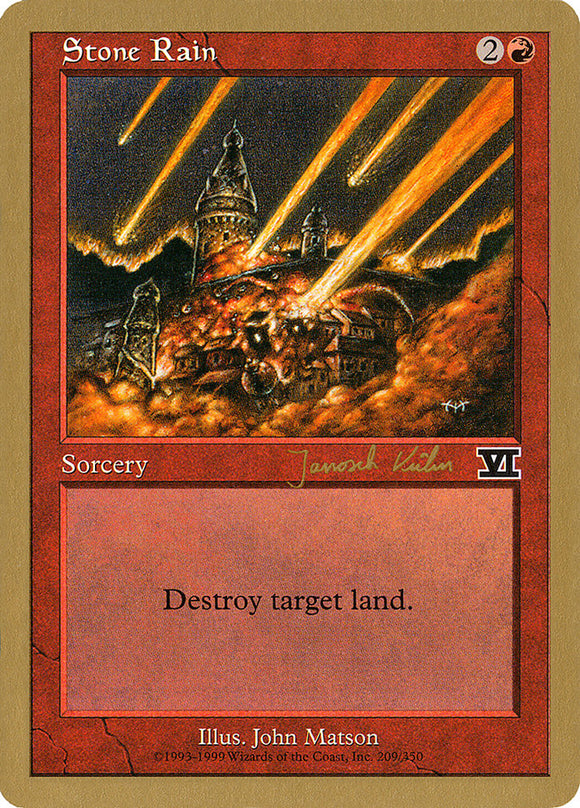 Stone Rain (Janosch Kuhn) [World Championship Decks 2000] 