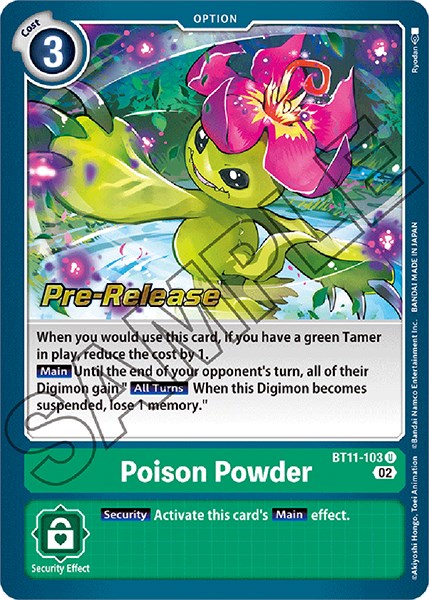 Polvo venenoso [BT11-103] [Promociones previas al lanzamiento de la fase dimensional] 